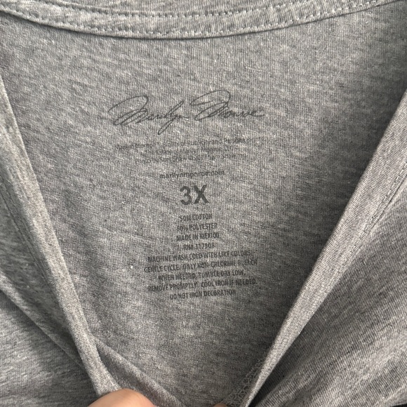 Gray Marilyn Monroe Graphic Tee with Flawless Print - Picture 3 of 4